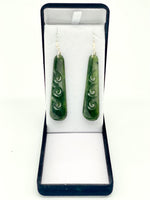 Roimata Koru Pounamu Earrings