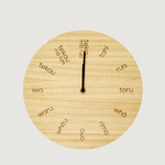 Small Te Reo Clock - Wooden