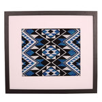 Glass Framed Blue Taniko Band