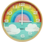 Large Te Reo Clock - Rainbow