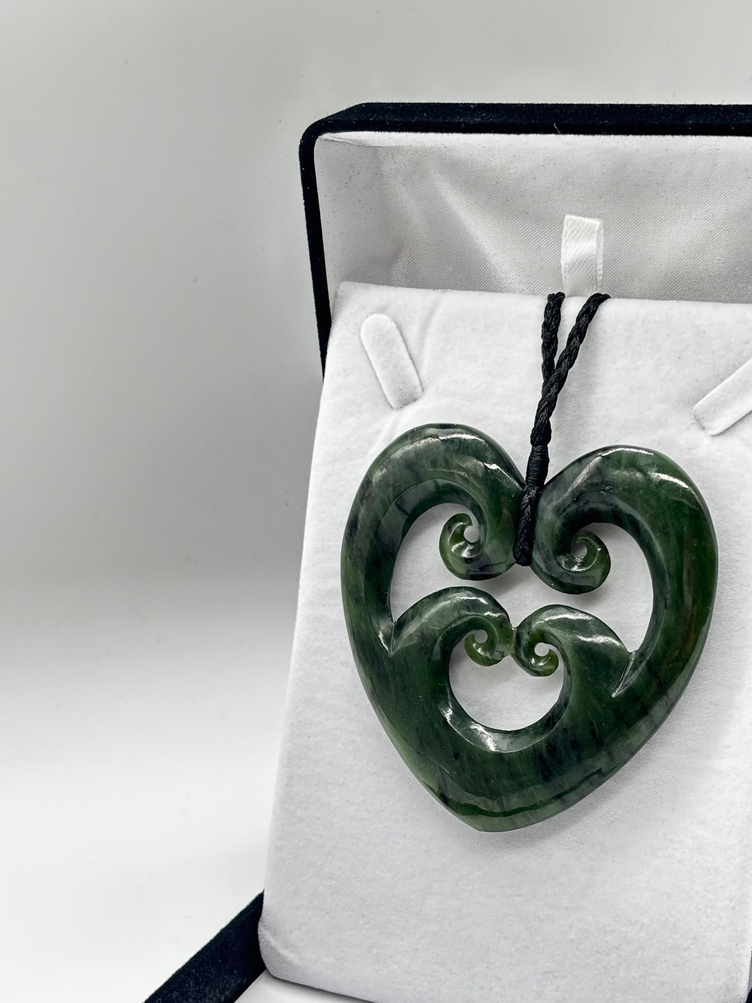 Large Quad Koru Heart Pounamu Heart