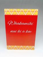 Māori Greeting Card - Whakamihi Nui Ki A Koe