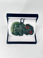 Hei Tiki Side Hanging Pounamu Necklace