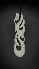 Double Manaia Bone Necklace