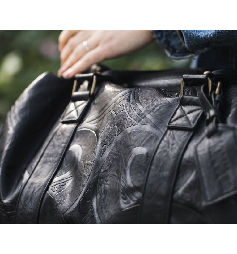 Black Overnighter Bag- Moana Rd