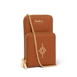 Brown Rerehua Puawai Phone Bag