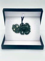 Tiki Side Hanging Pounamu Necklace