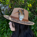 Tan Maori Fedora Hat