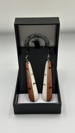 Wooden Bone Earrings