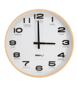 Large Te Reo Clock - White