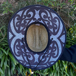 Maori Pattern Straw Hat