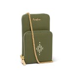 Green Rerehua Puawai Phone Bag