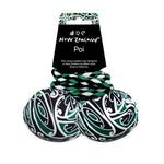 NZ Poi | Maori Patterened Fabric Green