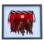 Glass Framed Mini Red Korowai