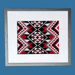 Glass Framed Red Taniko Band