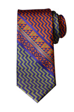 Poutama Neck Tie- Burnt Orange