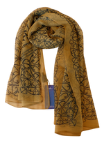 Scarf- Putiputi Old Gold