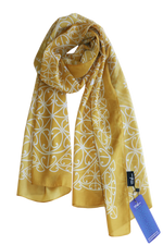Scarf- Putiputi Gold & White