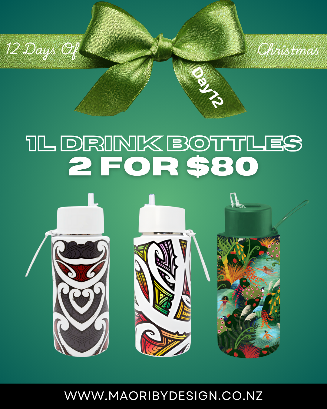 Day 12- 1L Drink Bottle 2 for $80