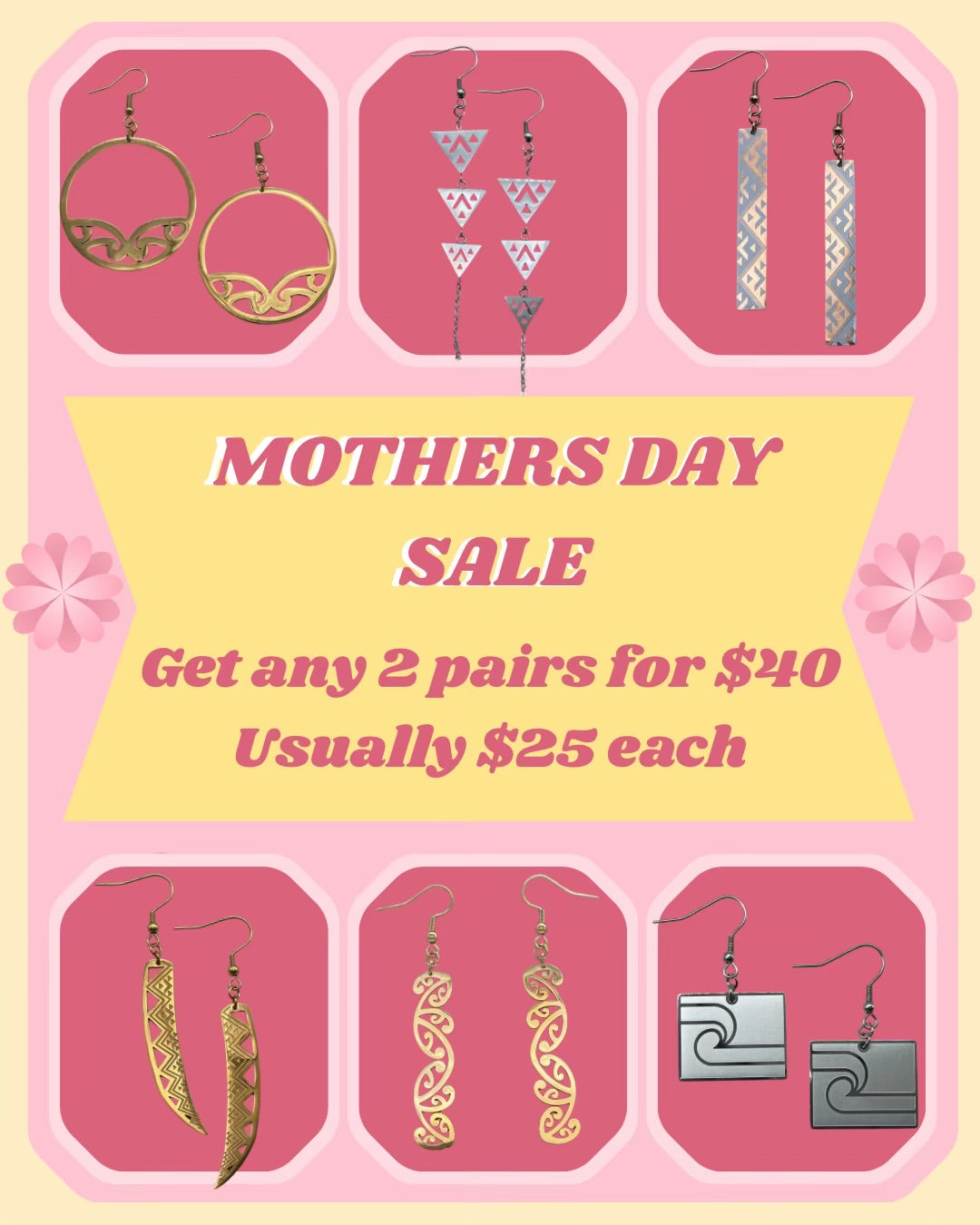 Metal Earrings Sale