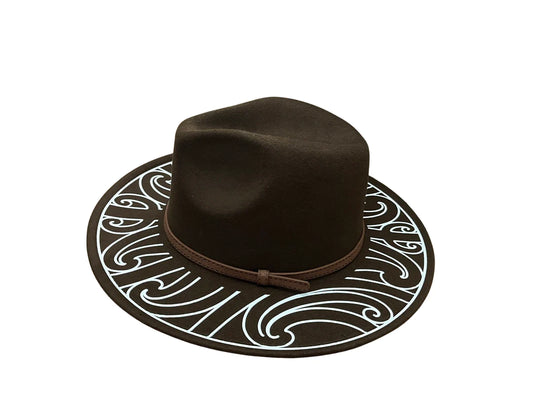 Brown Maori Fedora Hat