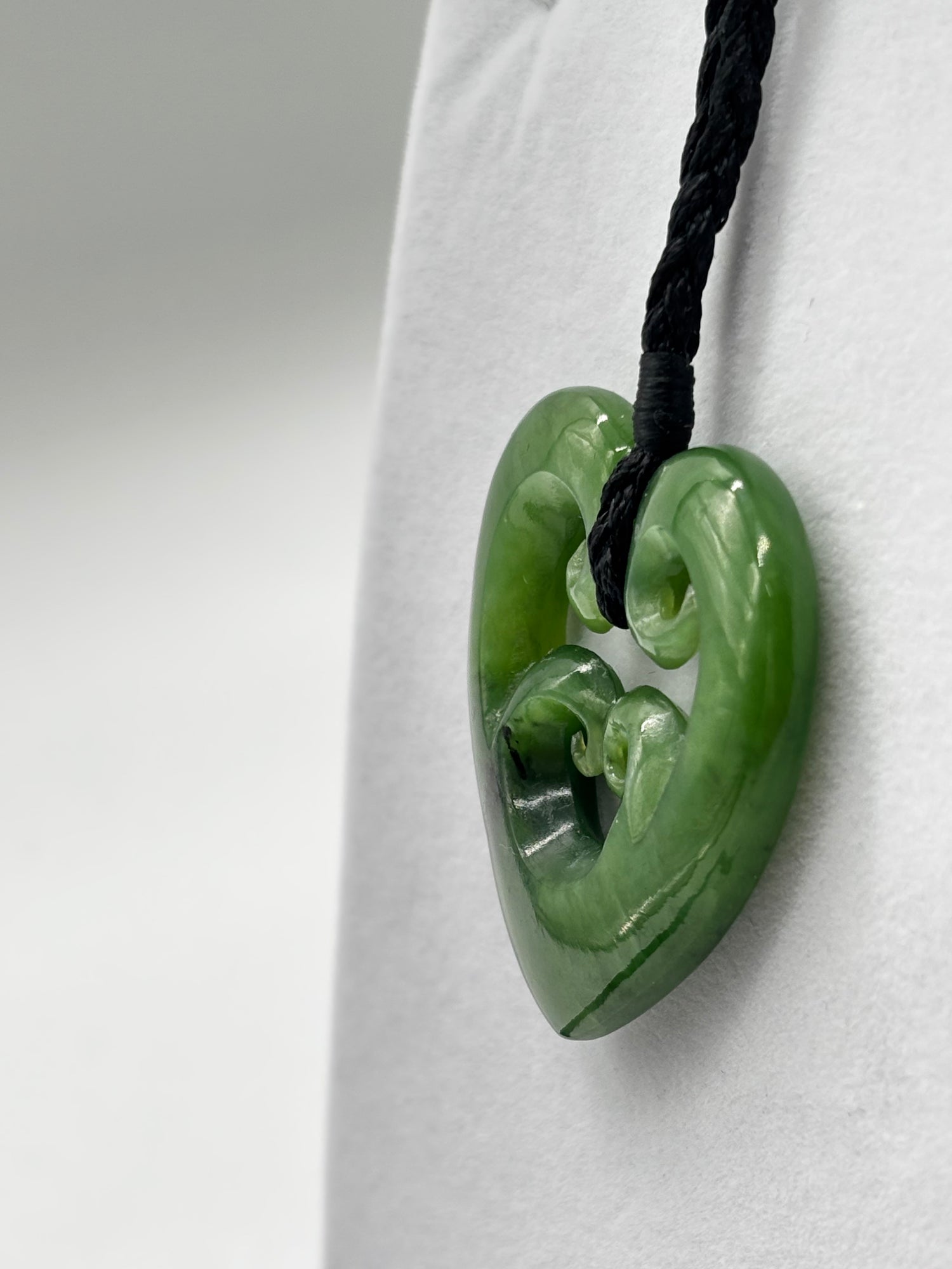 Small Quad Koru Heart Pounamu Heart