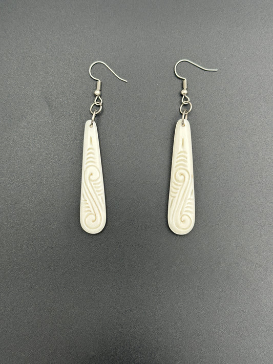 Bone earrings