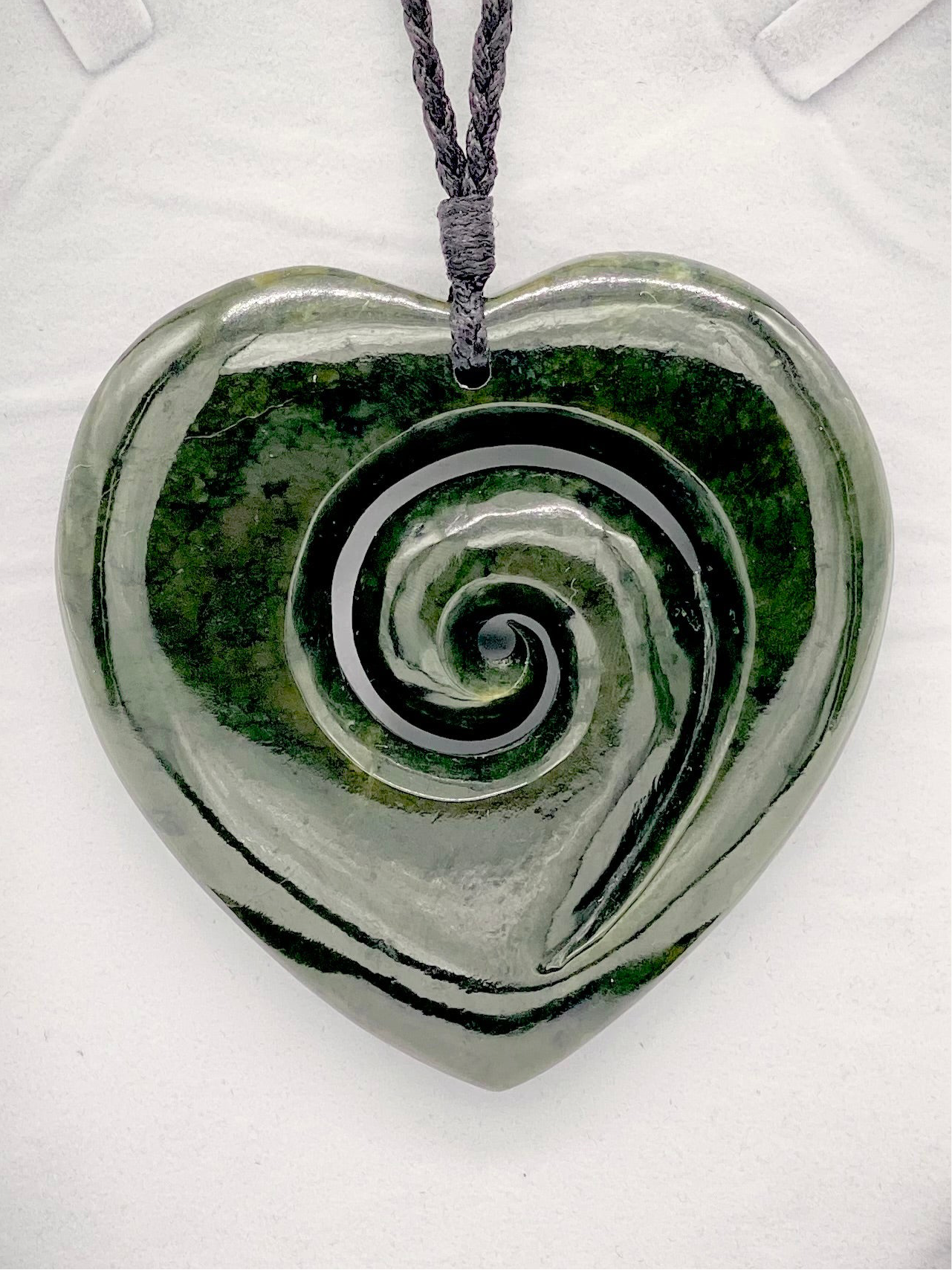 Koru Heart Pounamu Necklace