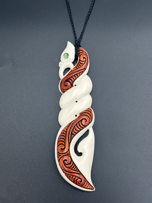 Amazon.com: Maori Style Bound Hammerhead Shark Matau Fish Hook Bone Carving  Pendant from New Zealand : Handmade Products
