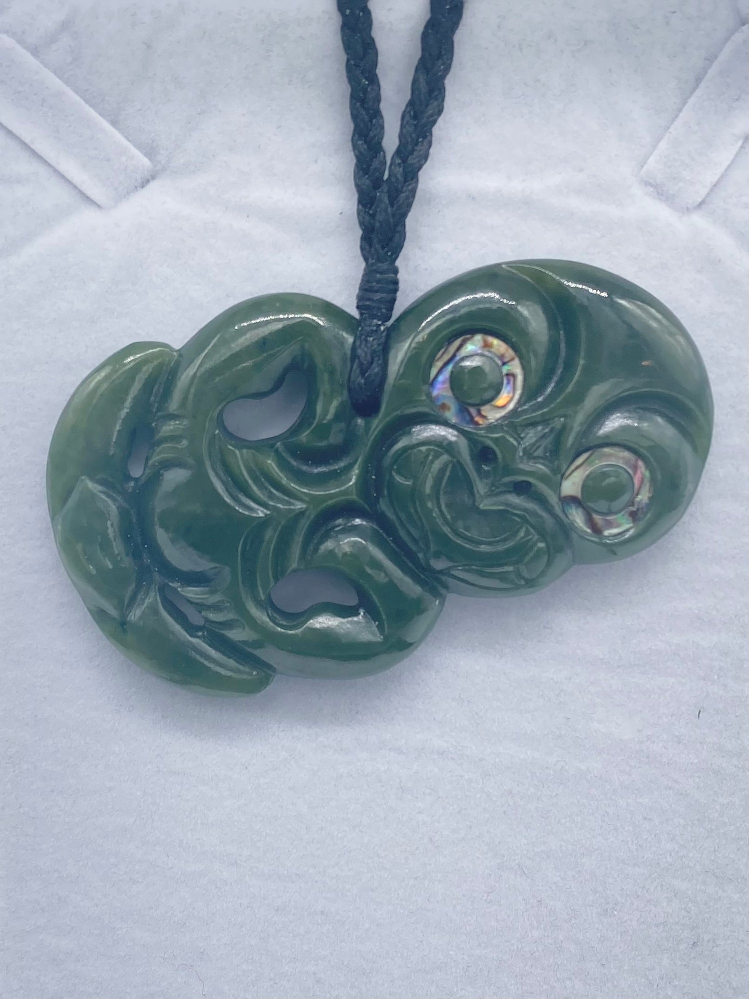 Tiki Side Hanging Pounamu Necklace