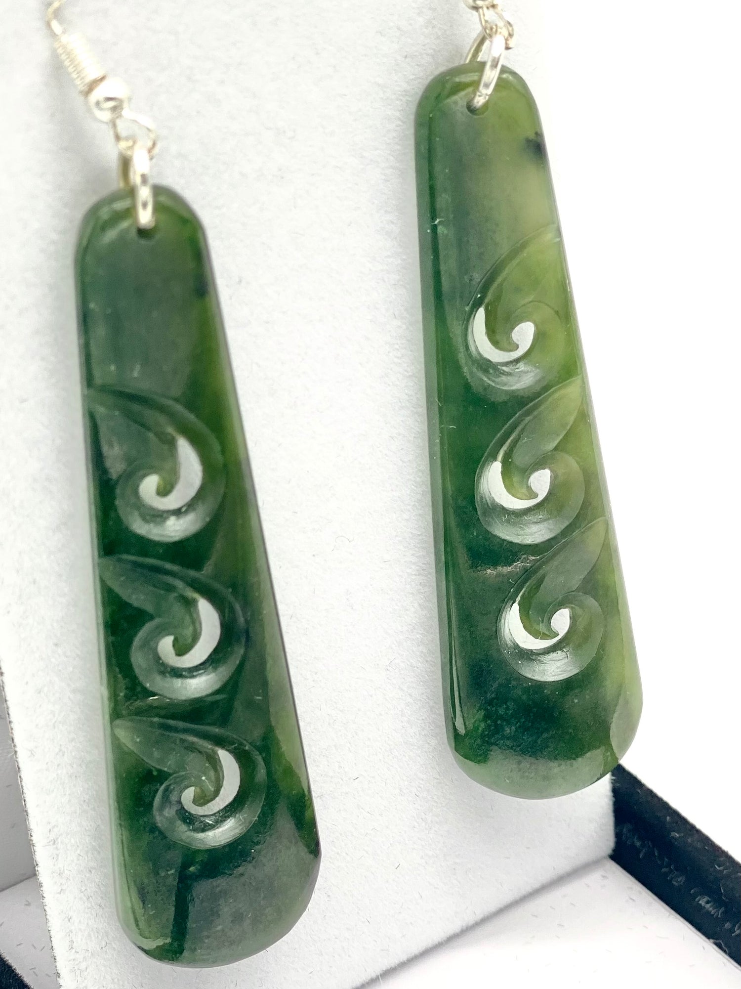 Roimata Koru Pounamu Earrings