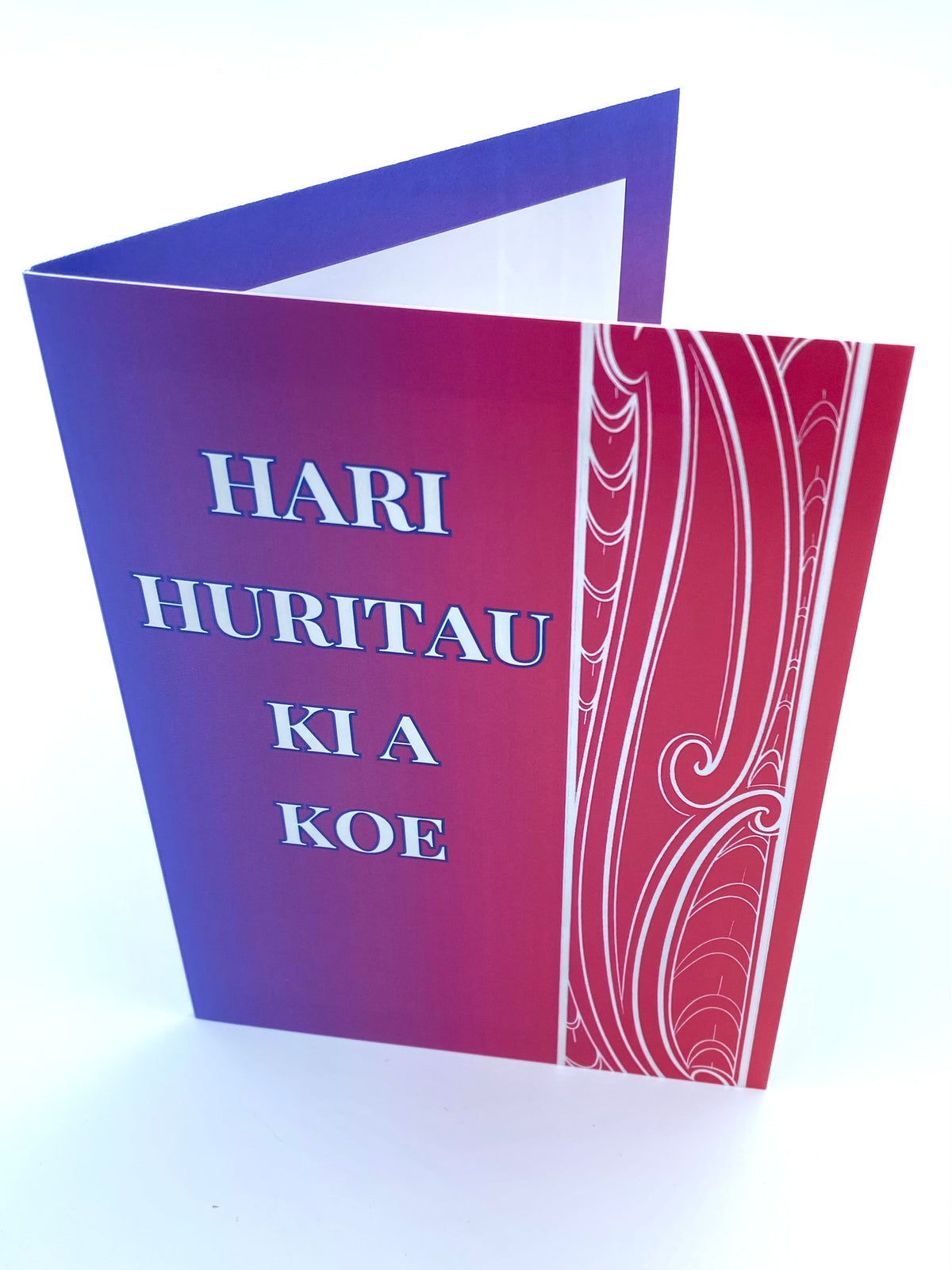 Māori Greeting Card- Hari Huritau Ki A Koe
