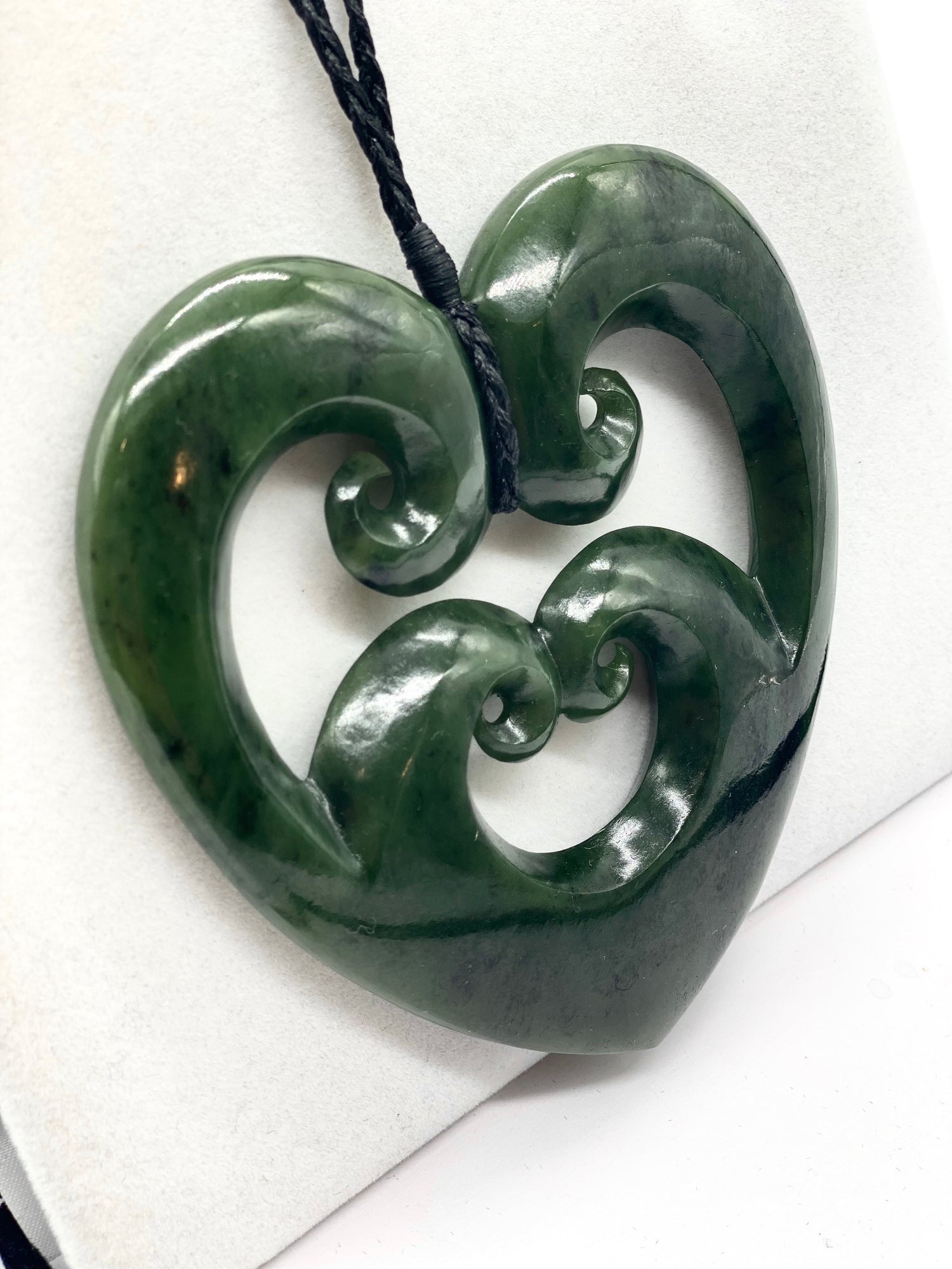 XL Quad Koru Heart Pounamu Necklace