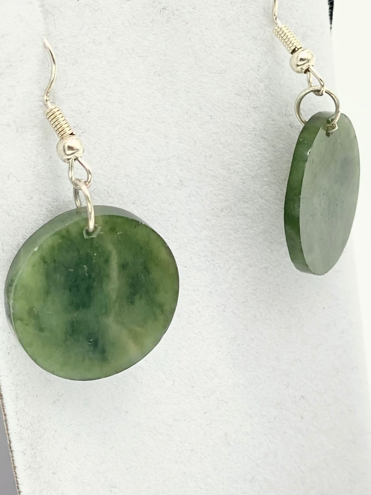 Small Circle Pounamu Earrings