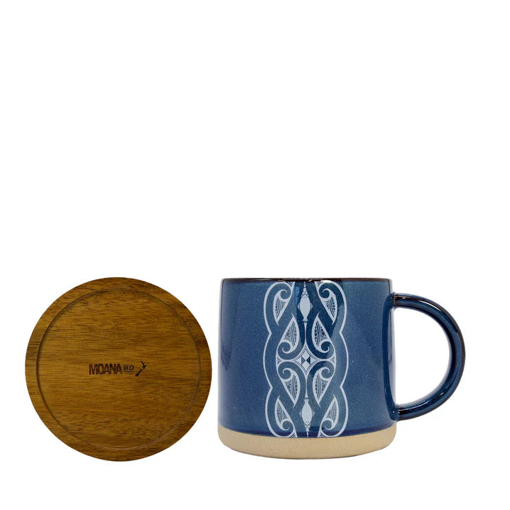 Navy Glazed Ceramic Mug- Moana Rd