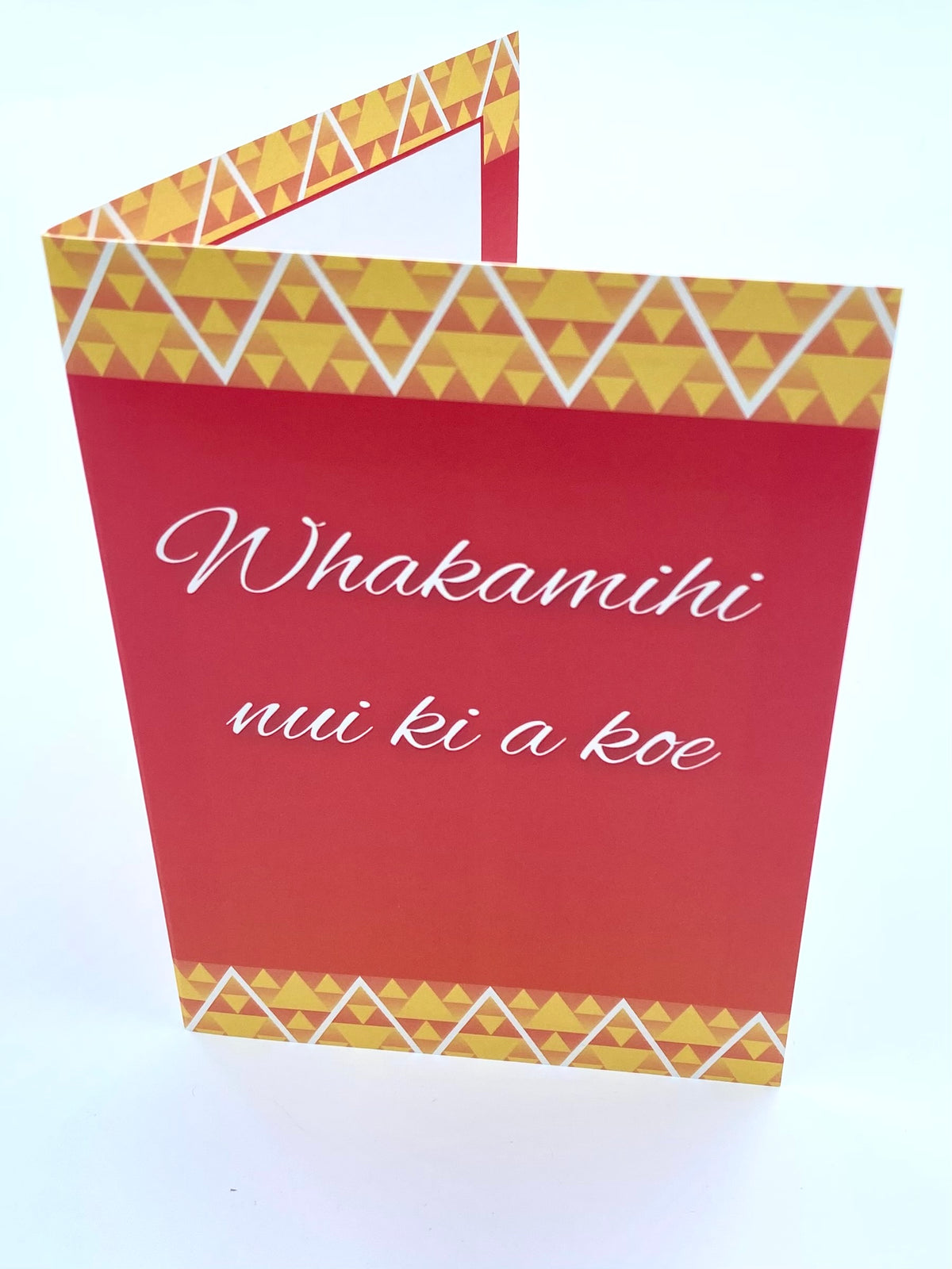 Māori Greeting Card - Whakamihi Nui Ki A Koe