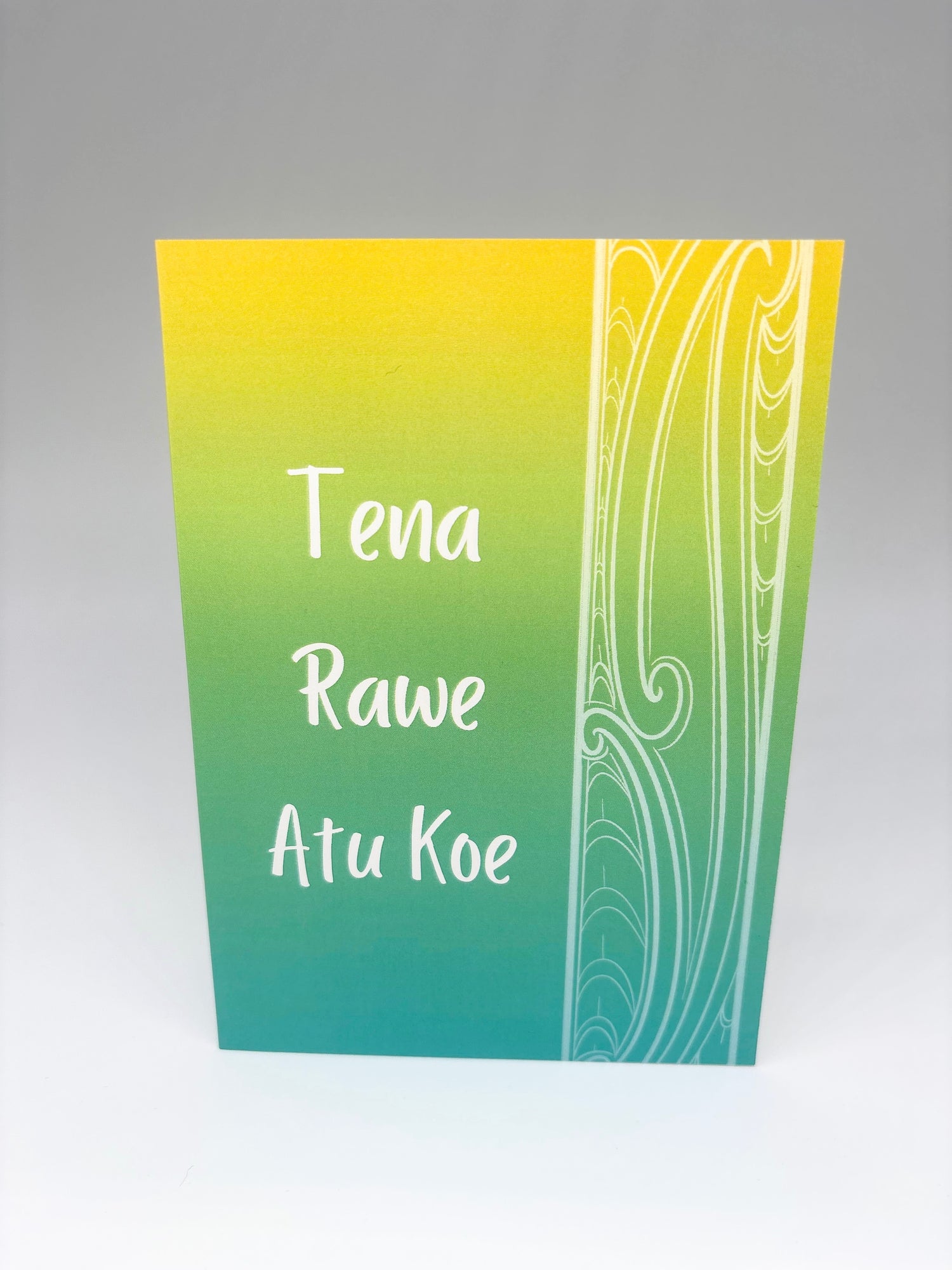 Māori Greeting Card - Tena Rawe Atu Koe