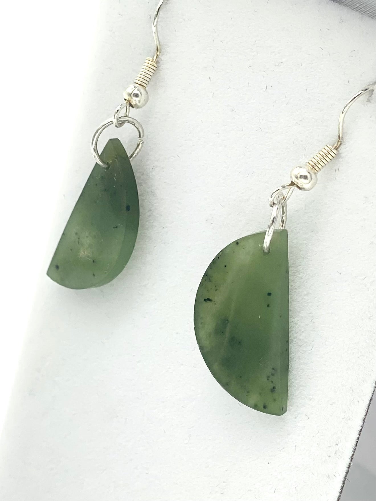 Half circle Pounamu Earrings