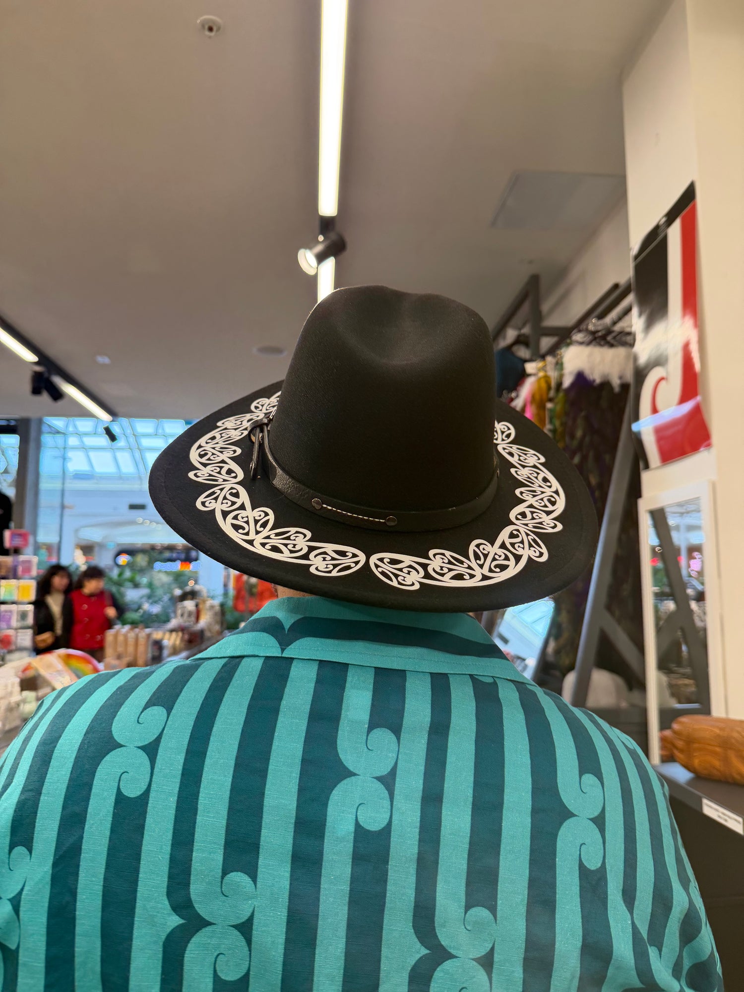 Black Kowhaiwhai Fedora