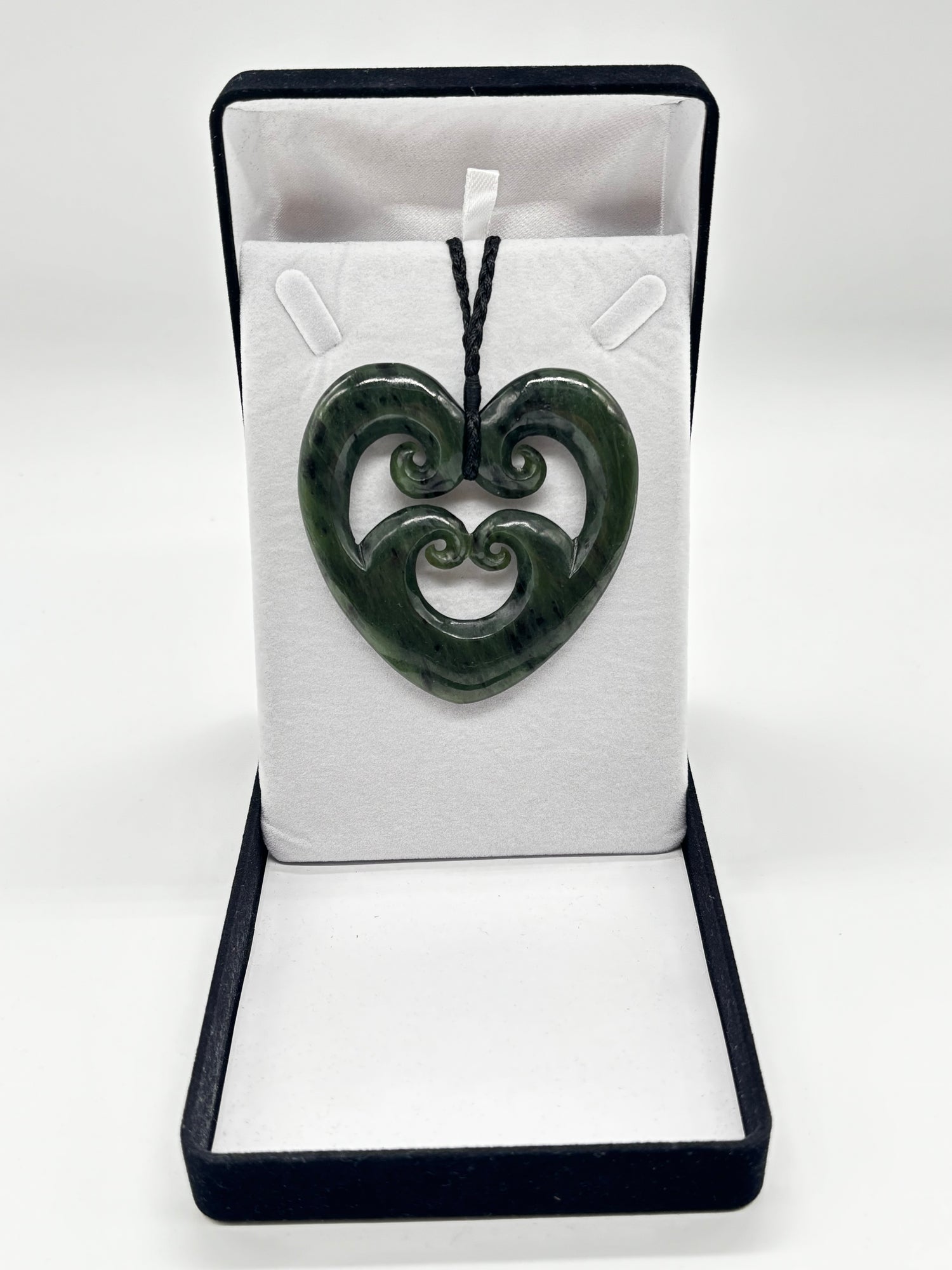 Large Quad Koru Heart Pounamu Heart