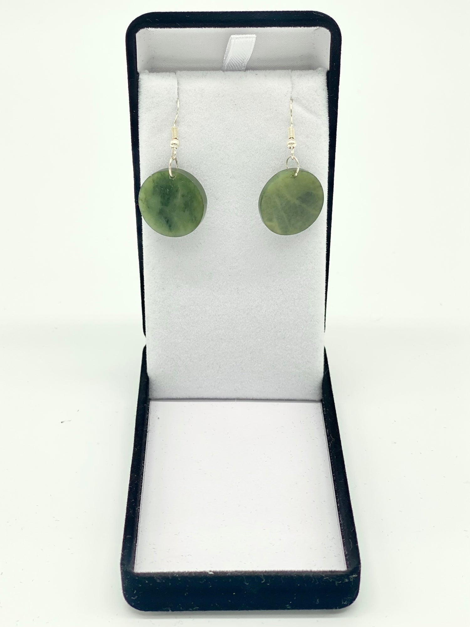 Small Circle Pounamu Earrings