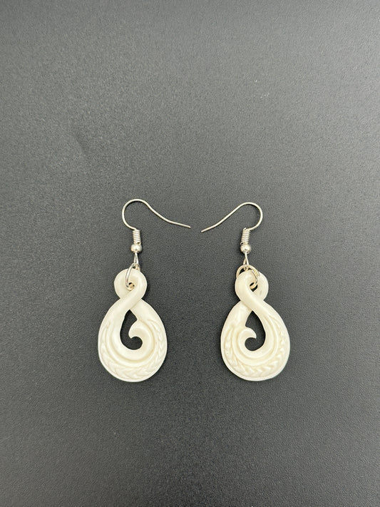 Bone earrings