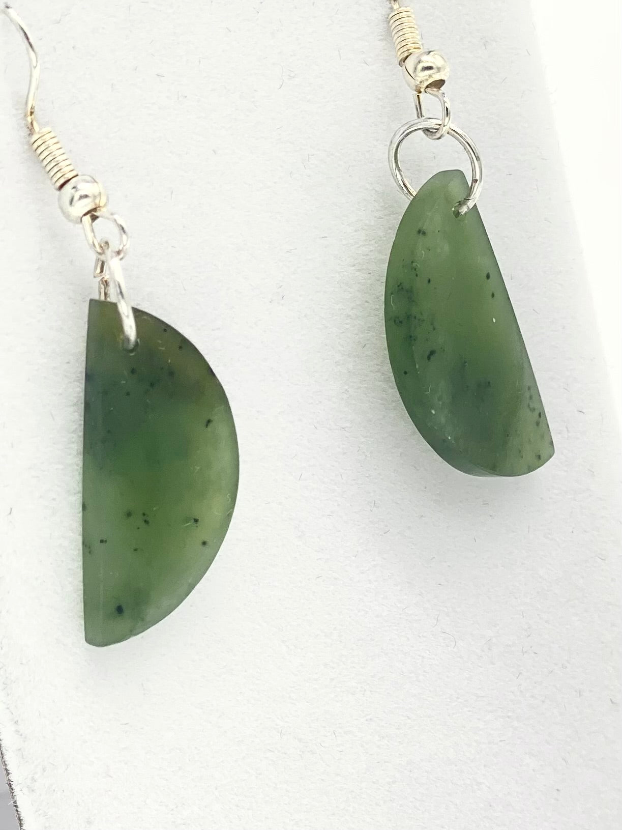 Half circle Pounamu Earrings