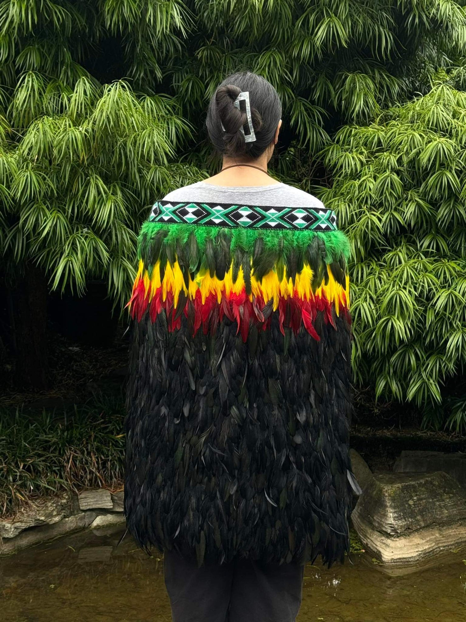 Korowai Adult Half Length- Rasta