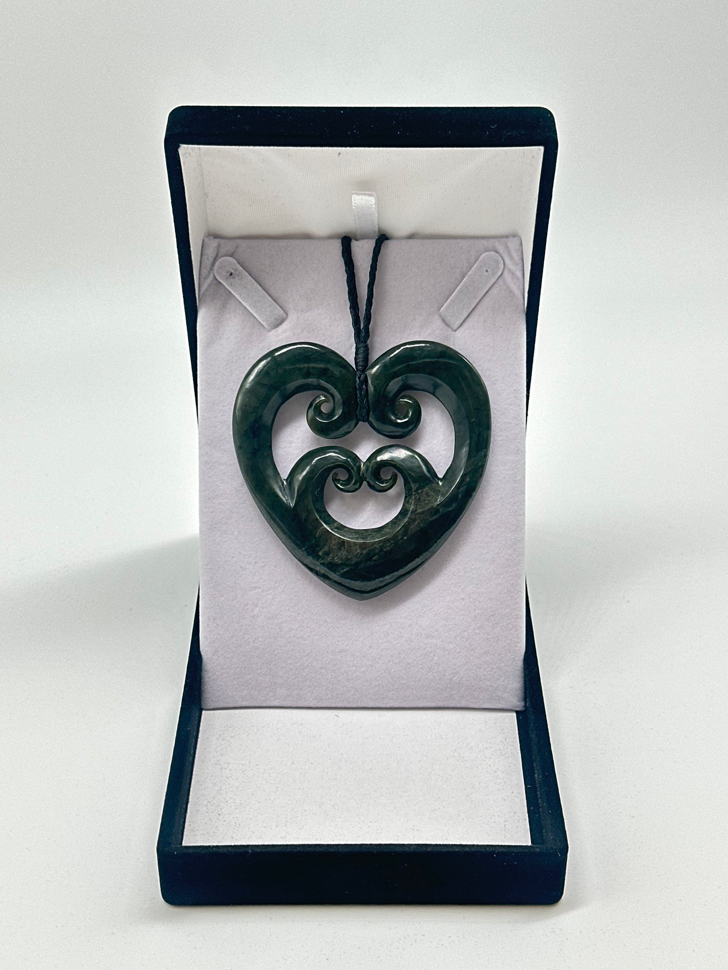 Large Quad Koru Heart Pounamu Heart