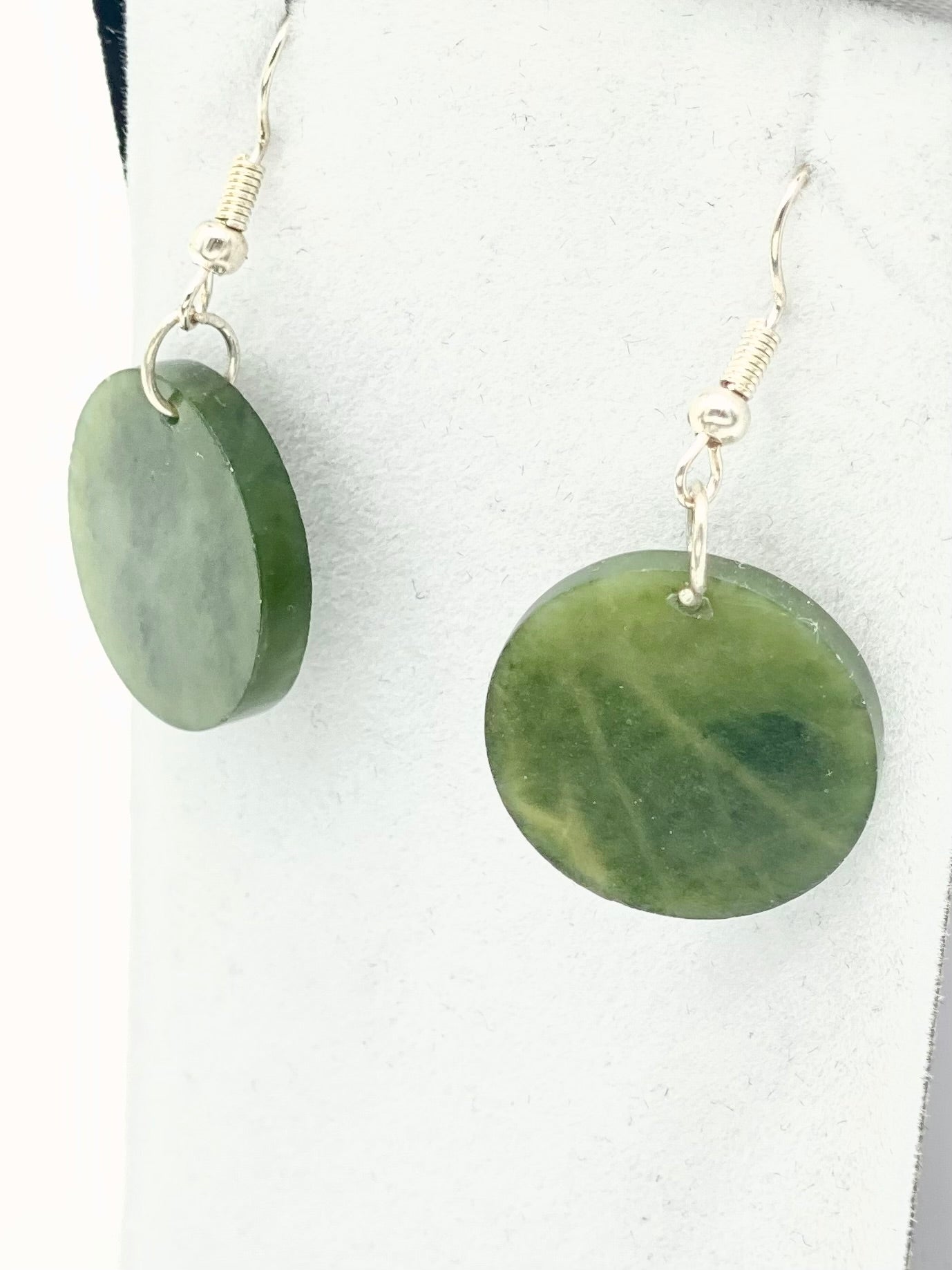 Small Circle Pounamu Earrings