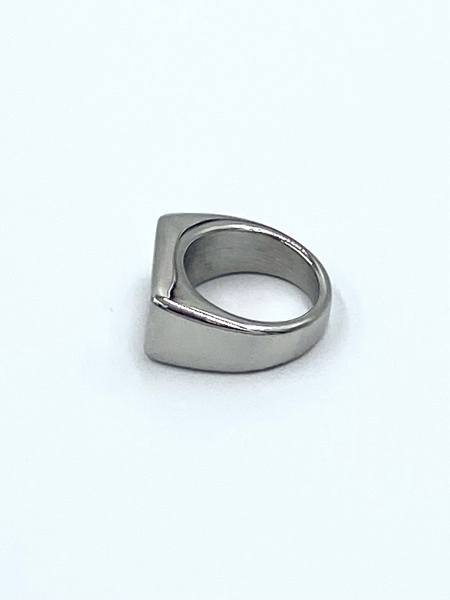 Silver Mangopare Square Rings