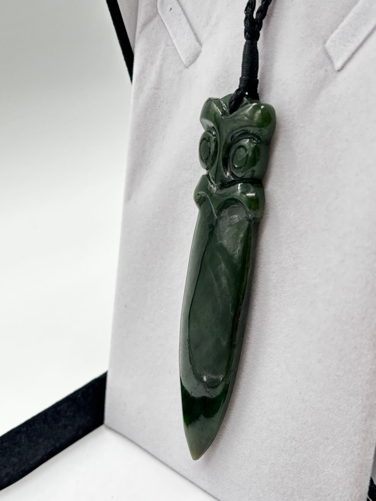 Taiaha Head Pounamu Necklace