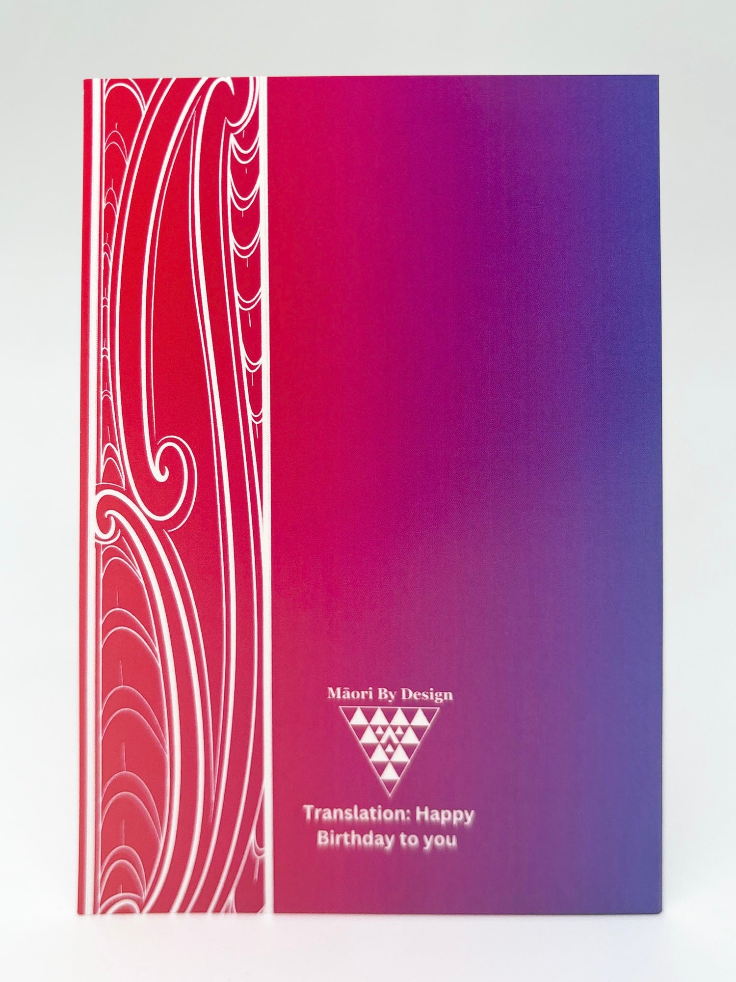 Māori Greeting Card- Hari Huritau Ki A Koe