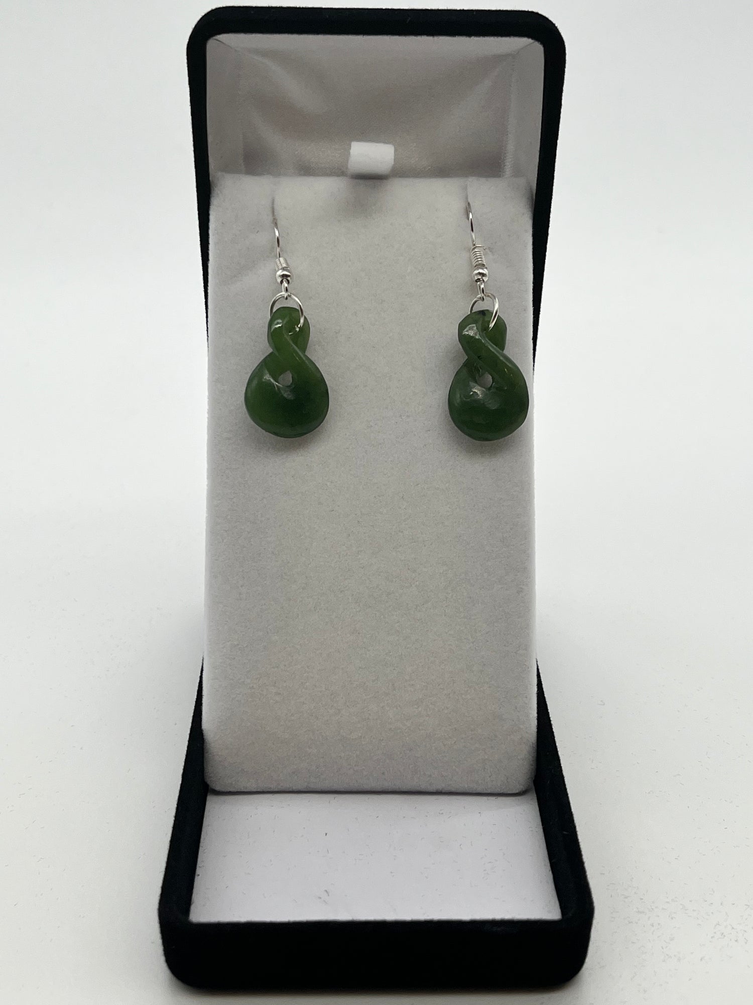 Double Twist Pounamu Earrings